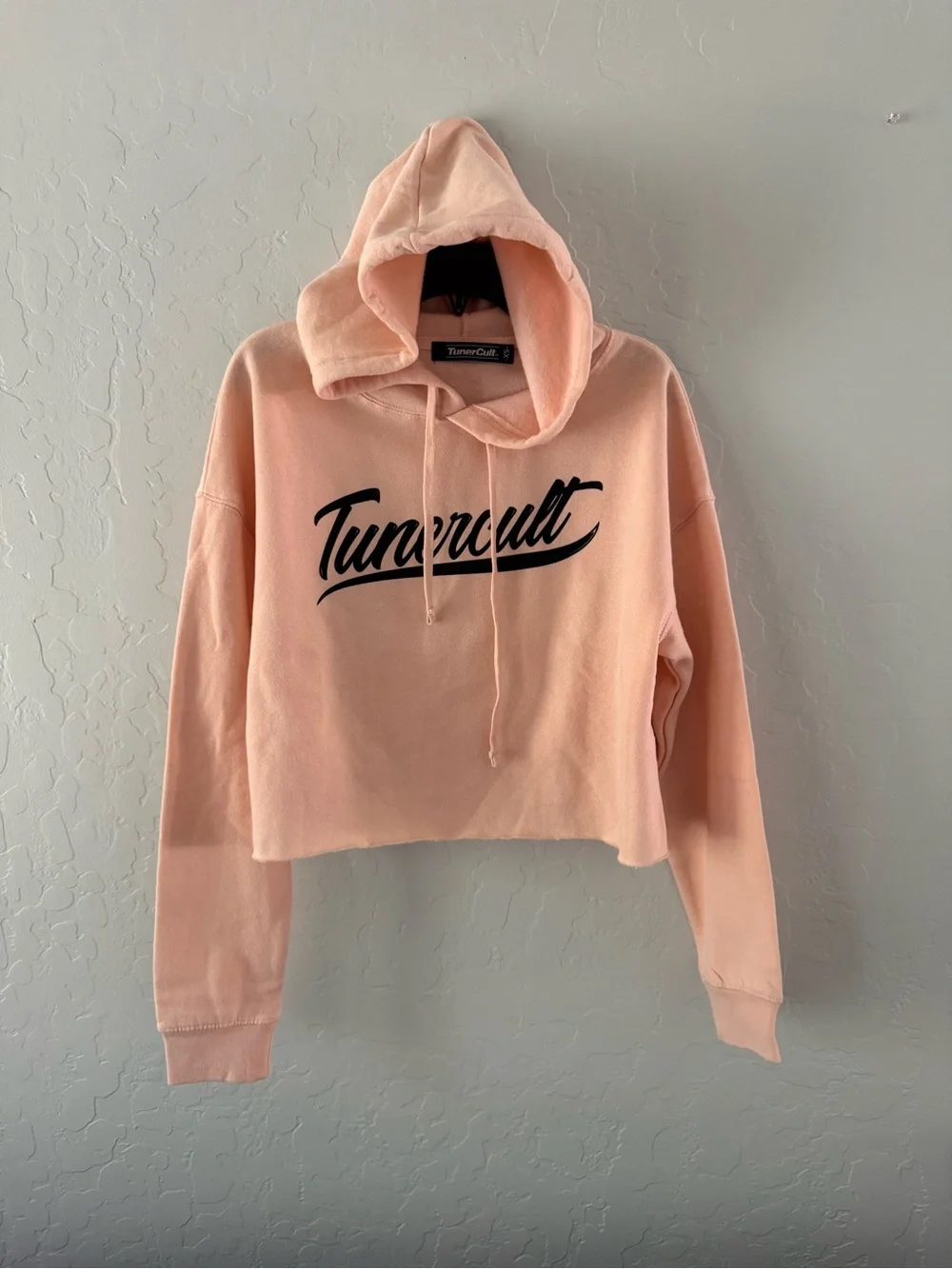 TunerCult Peach Cropped Hoodie & Tee
